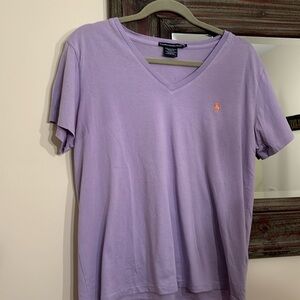 Ralph Lauren Sport lavender short sleeved top. Size XL